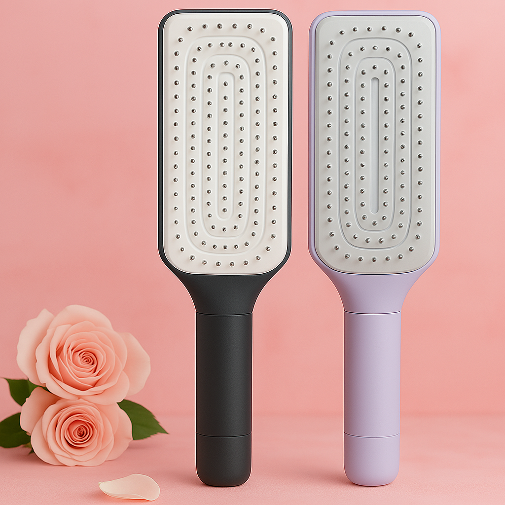Brosse à cheveux auto-nettoyante